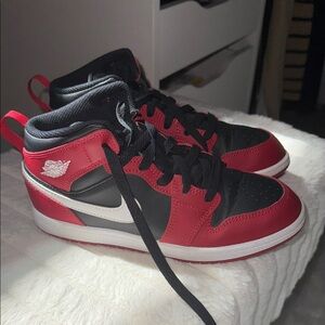 Jordan Kids Sneakers Red and Black-3Y